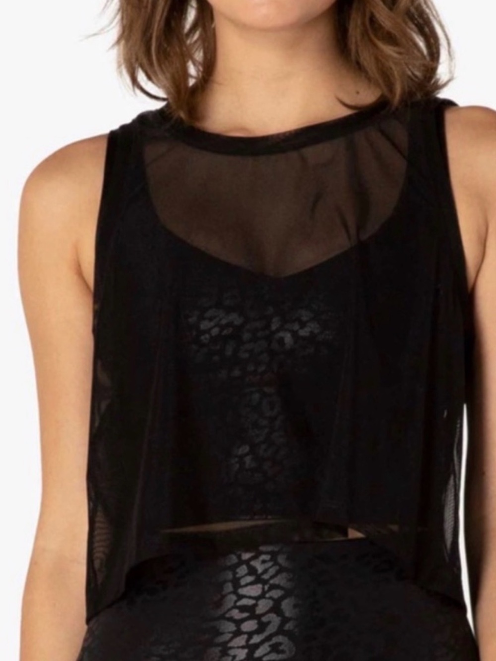 Mesh Balanced Crop Tank from Beyond Yoga